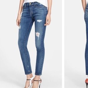 Current/Elliot Stiletto Jeans in Niagara Destroy